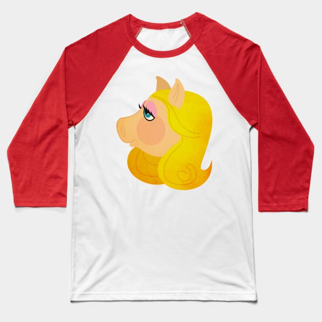 Piggy Baseball T-Shirt by ChrisPaulFarias